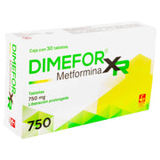 Dimefor Xr 750Mg Con 30 Tabletas (Metformina) - WeCare Pharma