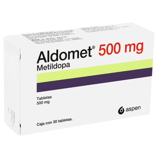 Aldomet 500Mg Con 30 Tabletas (Metildopa) 2 - 7502209850880