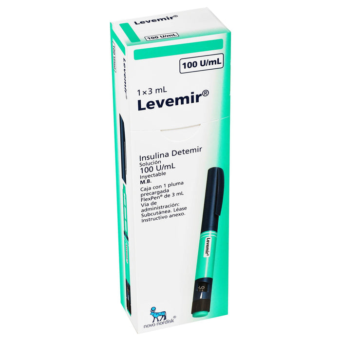 Levimir Flexpen Pluma 100Unid/Ml 3Ml Con 1 (Insulina Determir) - WeCare Pharma