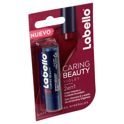 Labello Caring Beauty Violet 2 En 1 4.8G - WeCare Pharma
