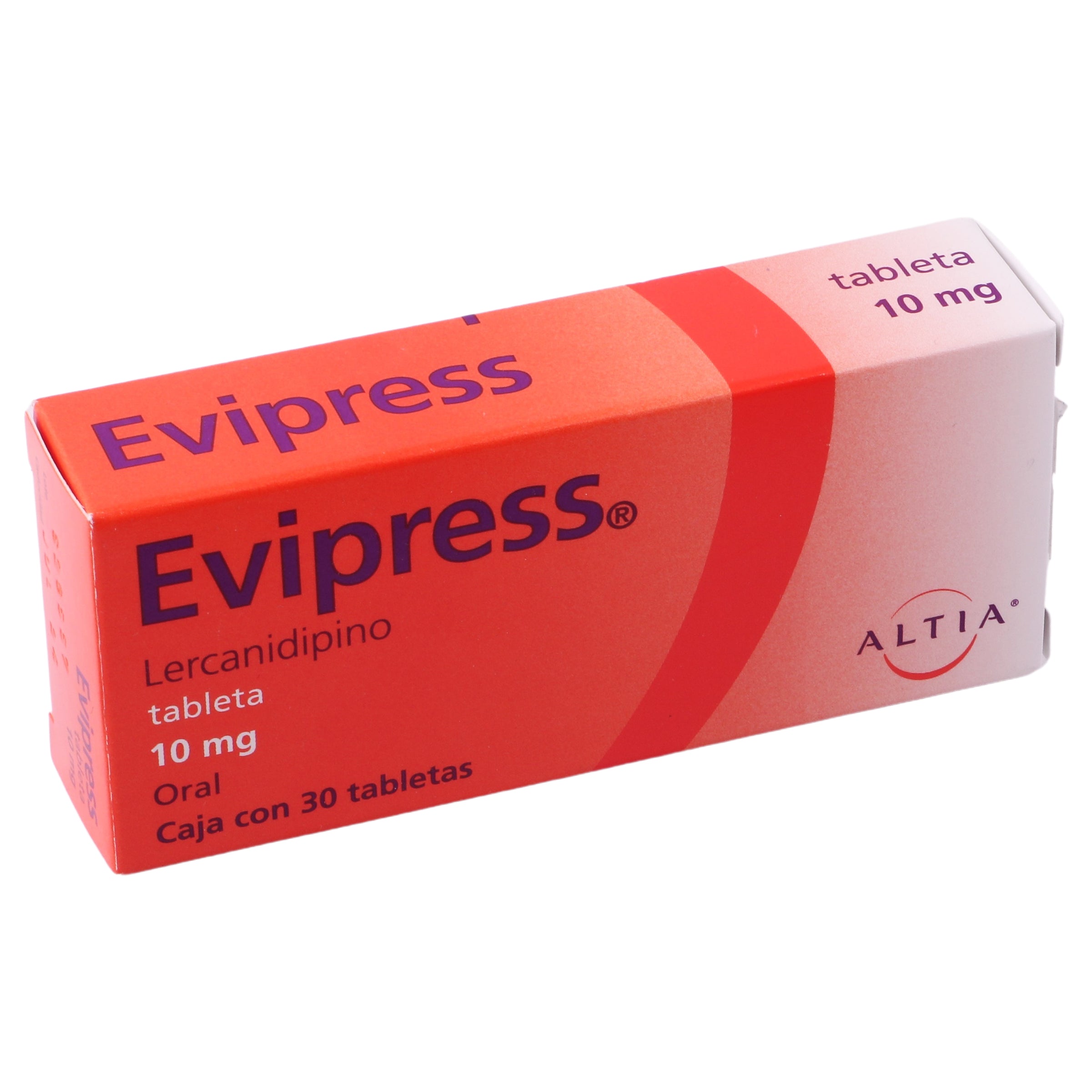 Evipress 10Mg Con 30 Tabletas (Lercanidipino) 2 - 7501314705535