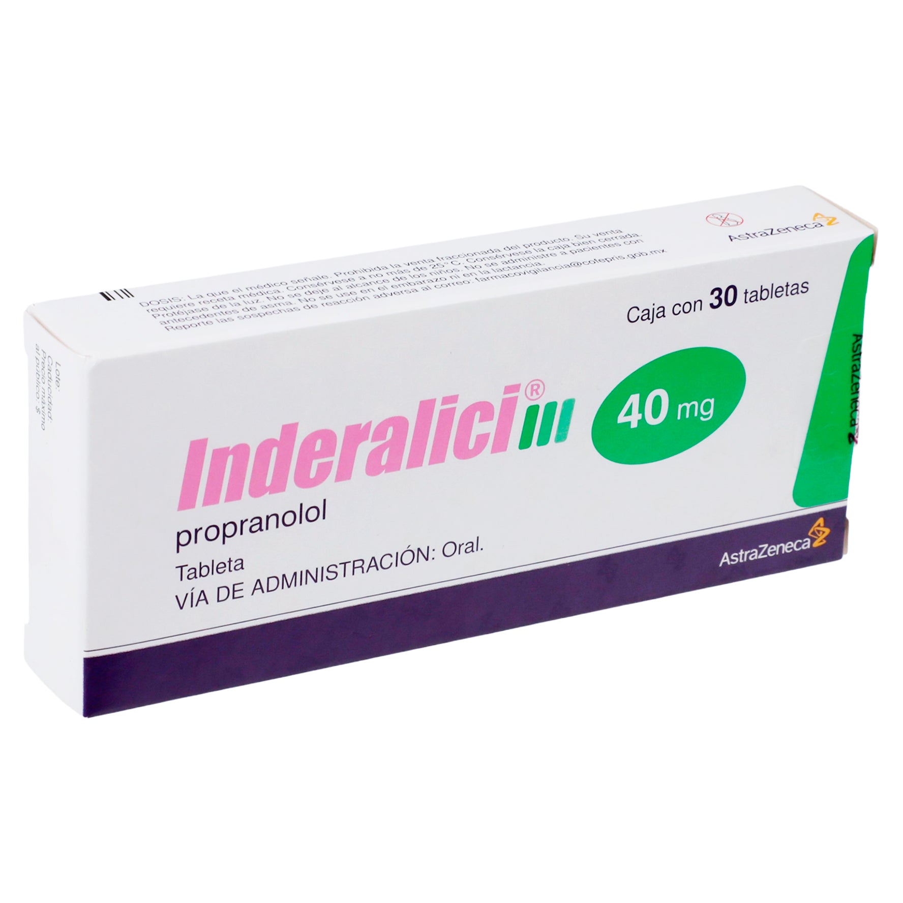 Inderalici 40Mg Con 30 Tabletas (Propranolol) 2 - 5000456054317