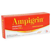 Ampigrin Infantil Frasco 250Mg Con 3 Ampulas (Ampicilina) - WeCare Pharma