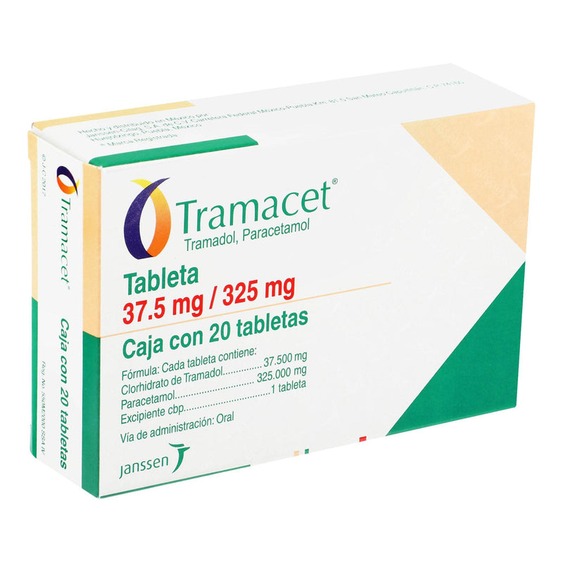 Tramacet 37.5Mg/325Mg Con 20 Tabletas (Tramadol/Paracetamol) - WeCare Pharma