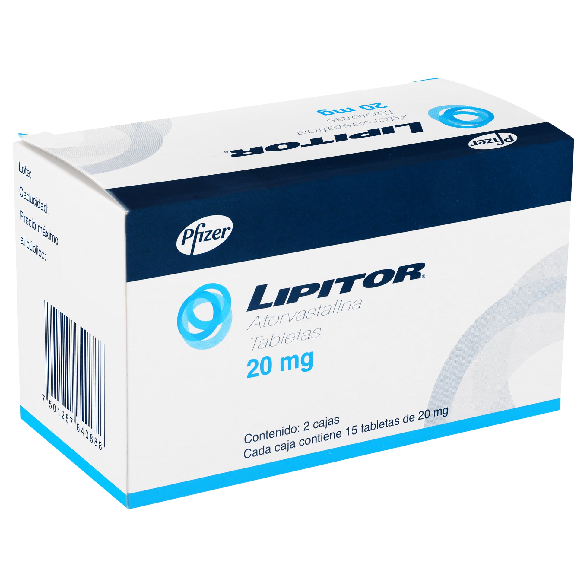 Lipitor 20Mg 15+15 Tabletas (Atorvastatina) 3 - 7501287640888