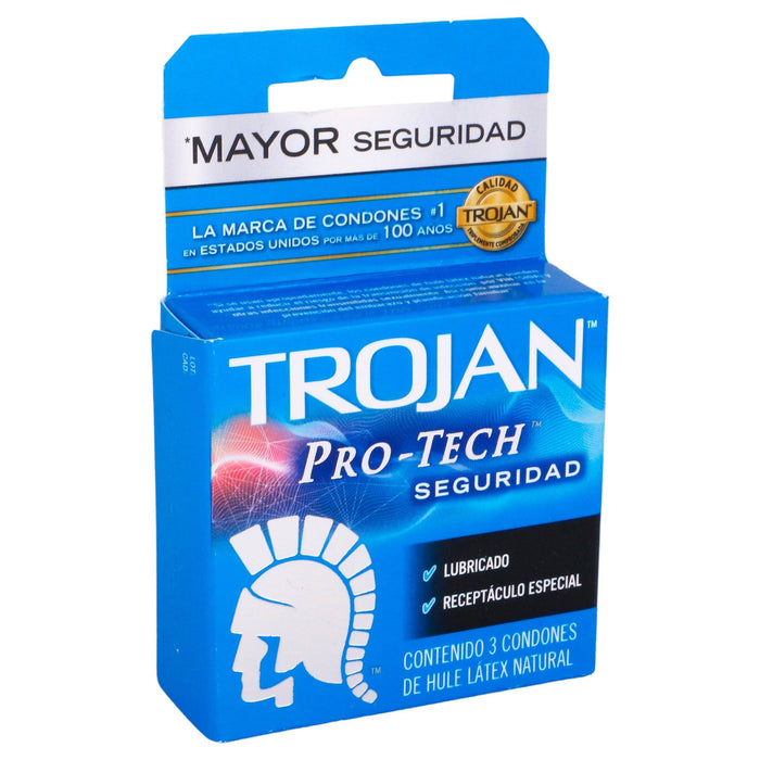 Condón Trojan Pro-Tech Con 3 - WeCare Pharma