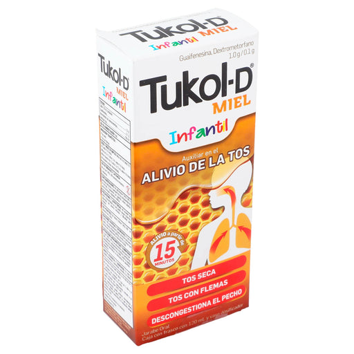 Tukol-D Miel Infantil Jarabe 1G/0.1G 120Ml (Guaifrenesina/Dextrometorfano) - WeCare Pharma