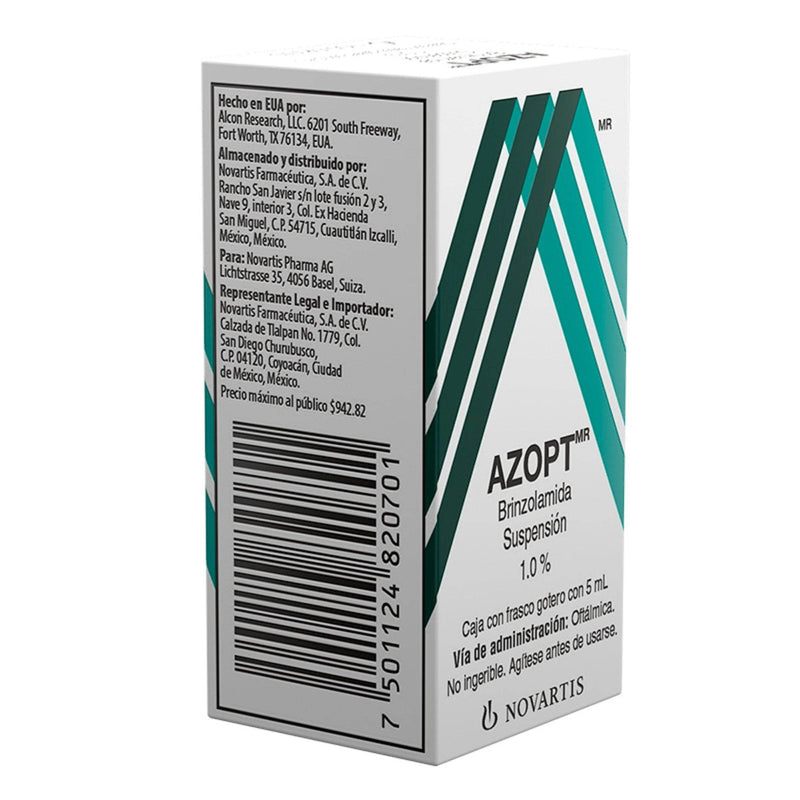 Azopt Solución Gotas 1% 5Ml (Brinzolamida) - WeCare Pharma