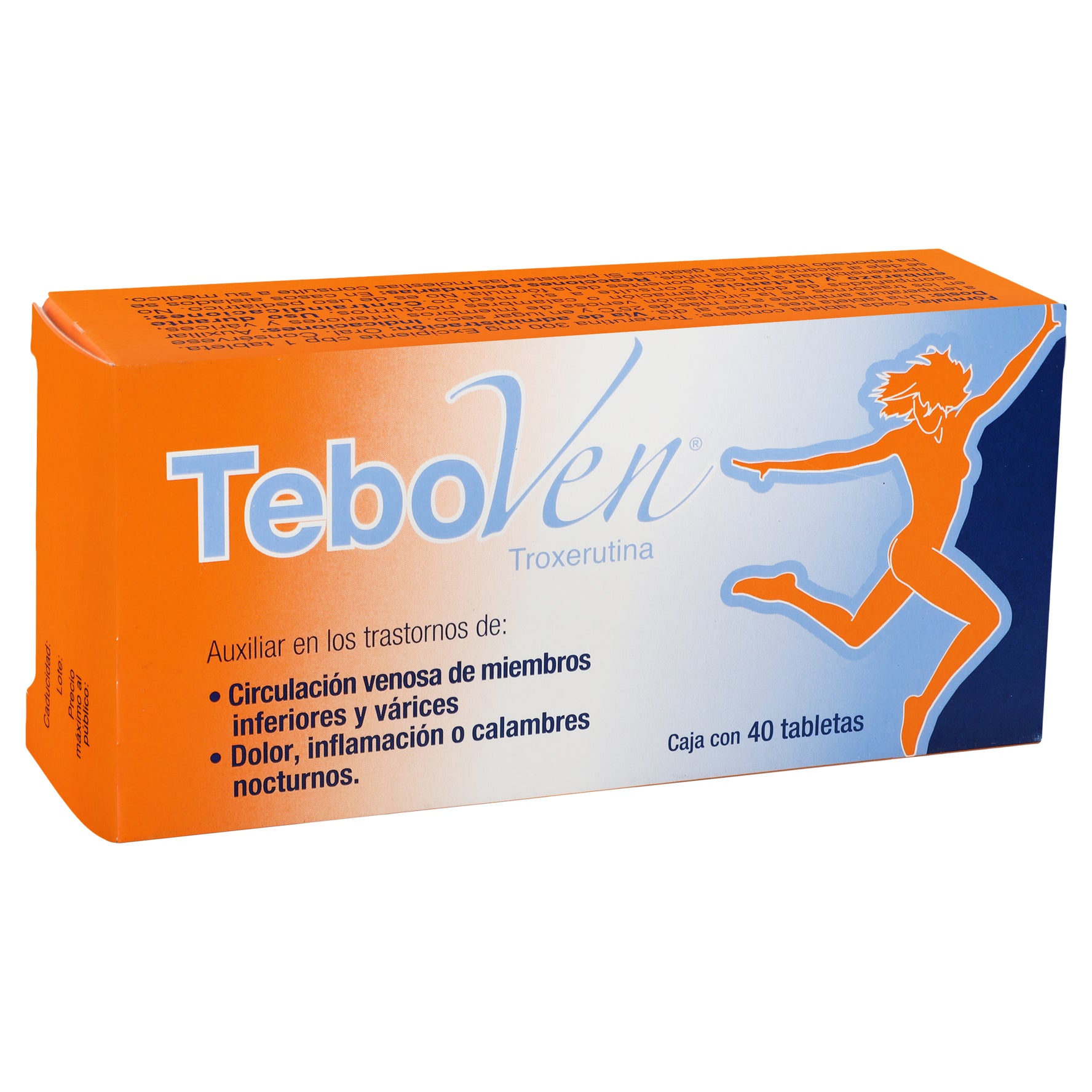 Teboven 300Mg Con 40 Tabletas (Troxerutina) 2 - 7501168870403