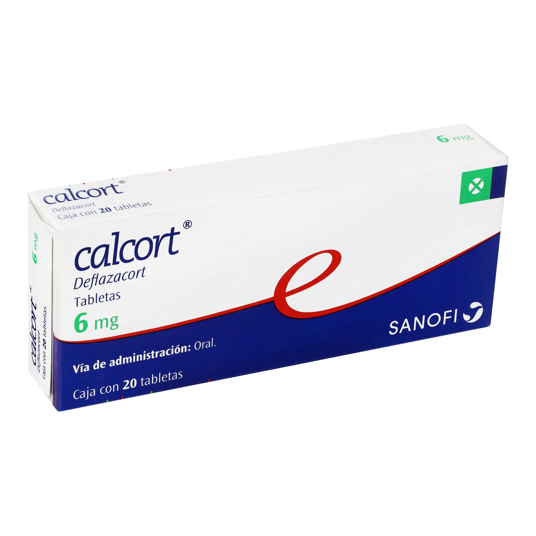 Calcort 6Mg Con 20 Tabletas (Deflazacort) 2 - 7501061002109