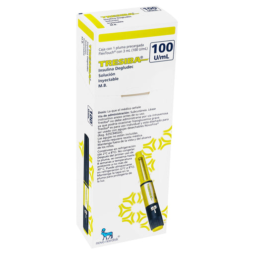 Tresiba Pluma 100Unid/Ml 3Ml Con 1 (Insulina Degludec) - WeCare Pharma