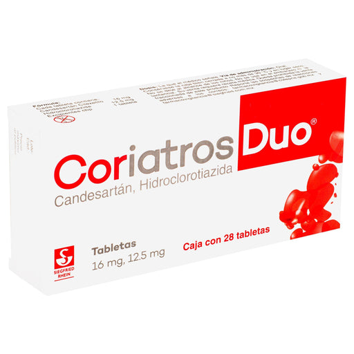 Coriatros Duo 16Mg/12.5Mg Con 28 Tabletas (Candesartan/Hidroclorotiazida) - WeCare Pharma
