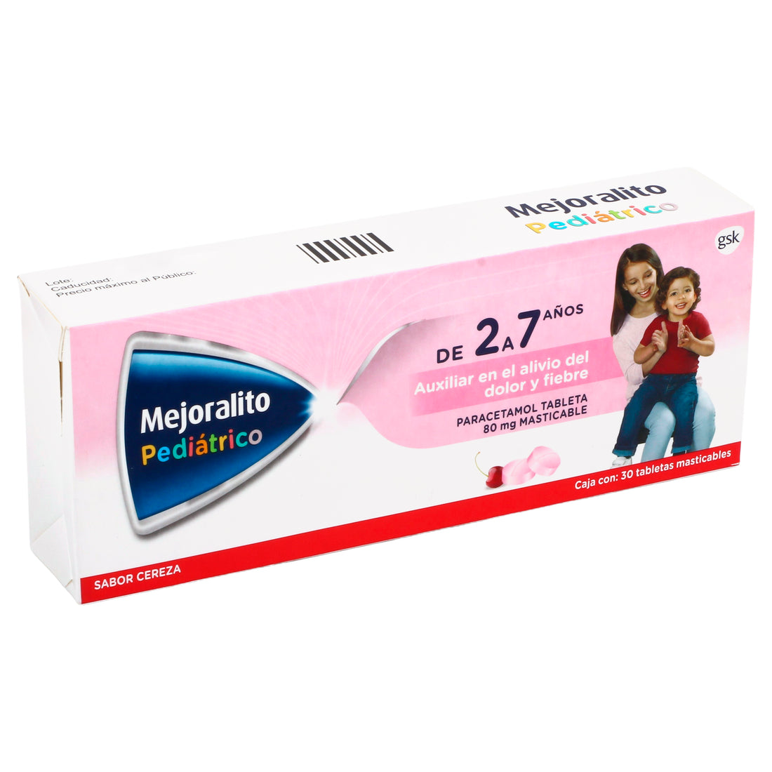 Mejoralito Pediatrico Mast 80Mg Con 30 Tabletas (Paracetamol) 2 - 7451079003523