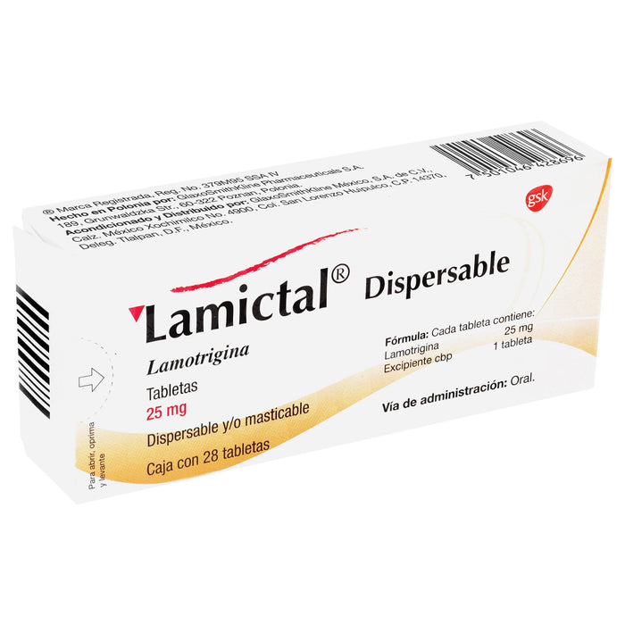 Lamictal Mast 25Mg Con 28 Tabletas (Lamotrigina) - WeCare Pharma
