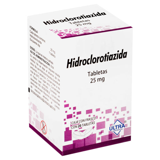 Hidroclorotiazida 25Mg Con 20 Ultra Tabletas - WeCare Pharma