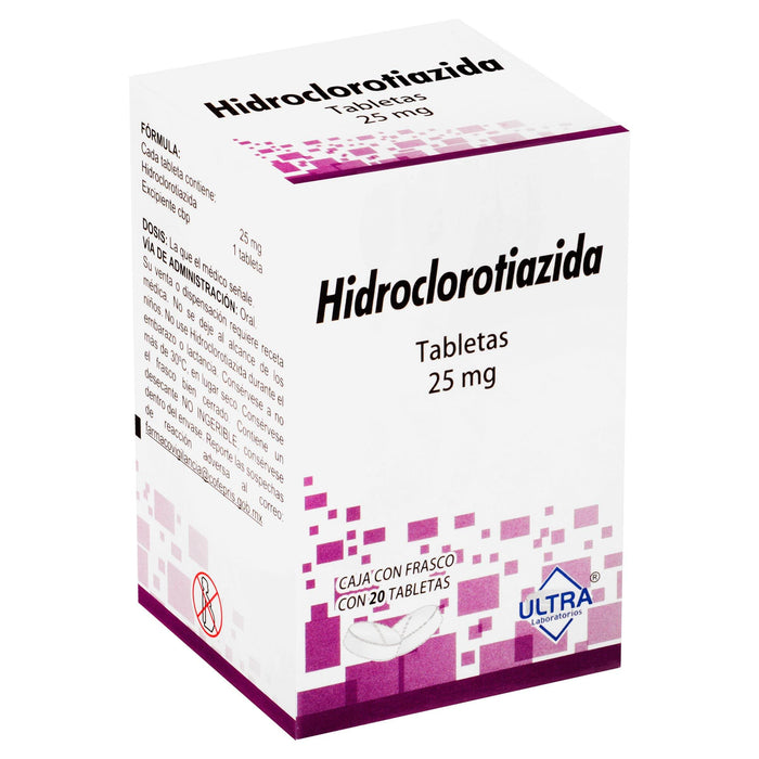 Hidroclorotiazida 25Mg Con 20 Ultra Tabletas - WeCare Pharma