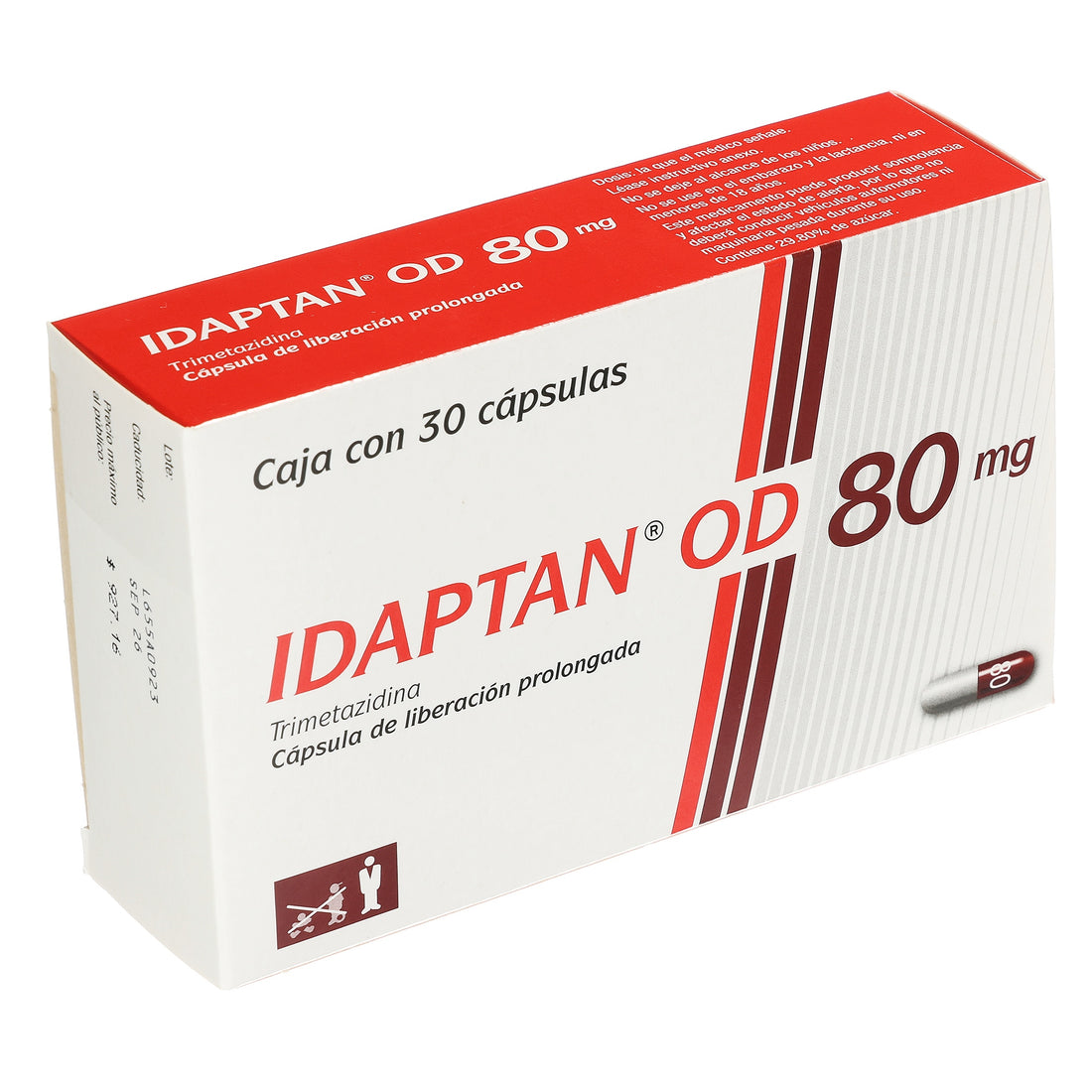 Idaptan Od 80Mg Con 30 Capsulas (Trimetazidina) 2 - 3664898060675