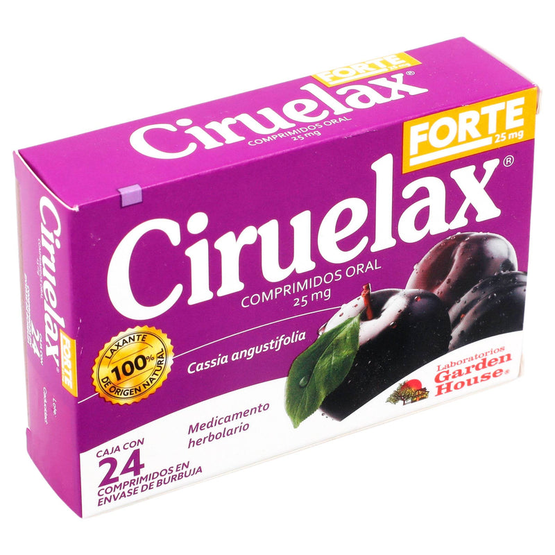 Ciruelax Forte 25Mg Con 24 Comprimidos (Cassia Angustifolia) - WeCare Pharma
