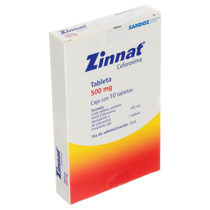 Zinnat 500Mg Con 10 Tabletas (Cefuroxima) - WeCare Pharma