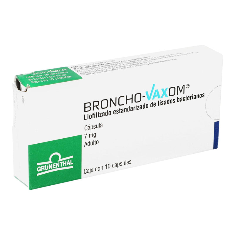Broncho Vaxom Adulto 7Mg Con 10 Capsulas (Lisados Bacterianos) - WeCare Pharma