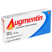 Augmentin 500/125Mg Con 20 Tabletas (Amoxicilina/Clavulanato) - WeCare Pharma