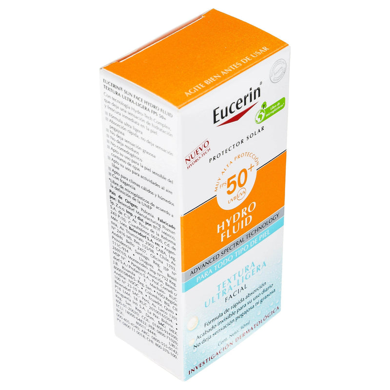 Eucerin Protector Solar Hydro Fluido Fps50 50Ml - WeCare Pharma