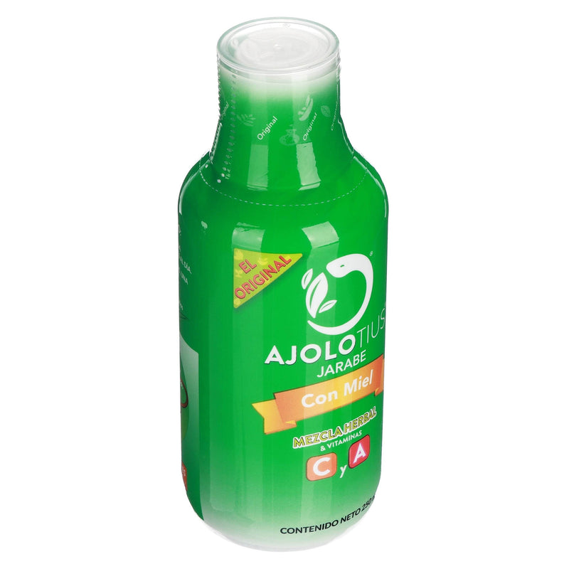 Ajolotius Con Miel Jarabe 250Ml (Mezcla Herbal/Vitamina Con A) - WeCare Pharma
