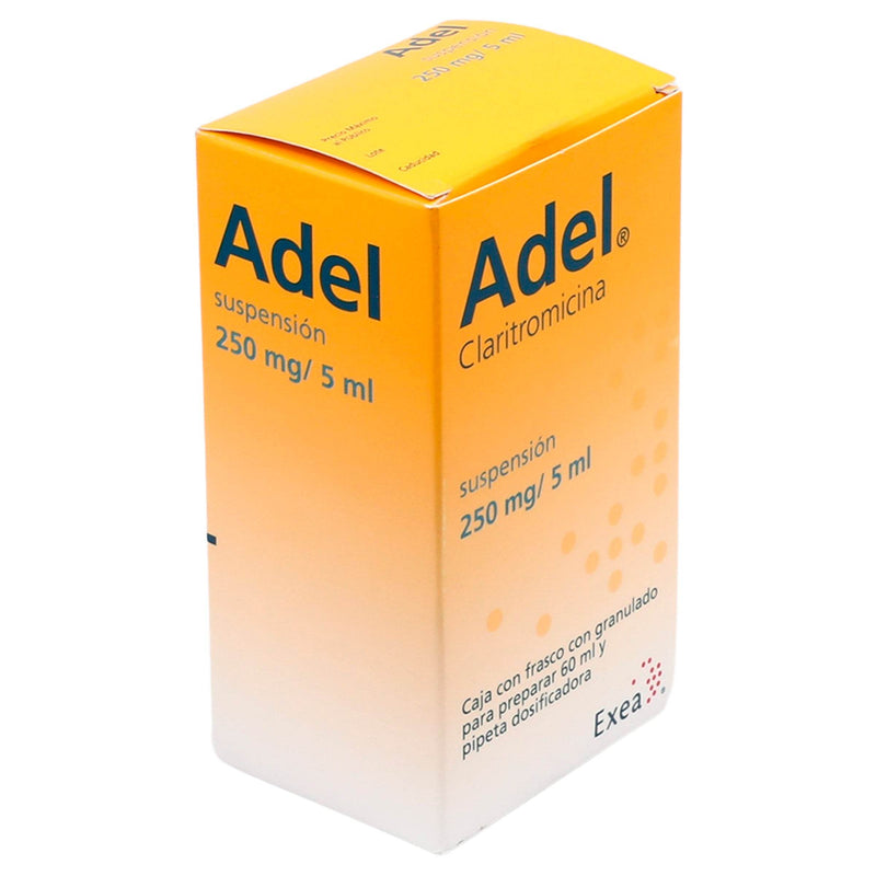 Adel Suspensión 250Mg/5Ml Frasco 60Ml (Claritromicina) - WeCare Pharma