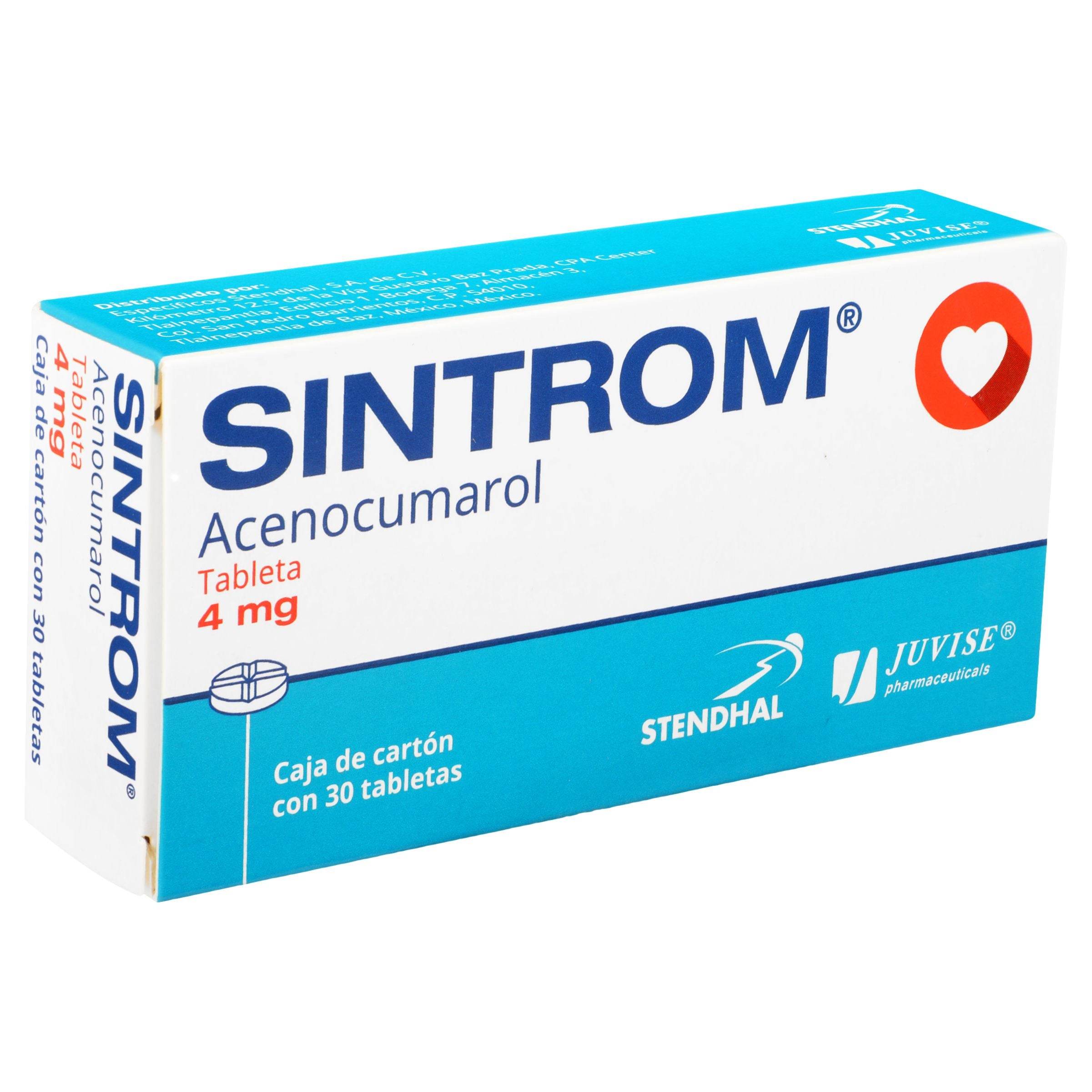 Sintrom 4Mg Con 30 Tabletas (Acenocumarol) — WeCare Pharma