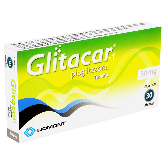 Glitacar-1 30Mg Con 30 Tabletas (Pioglitazona) - WeCare Pharma