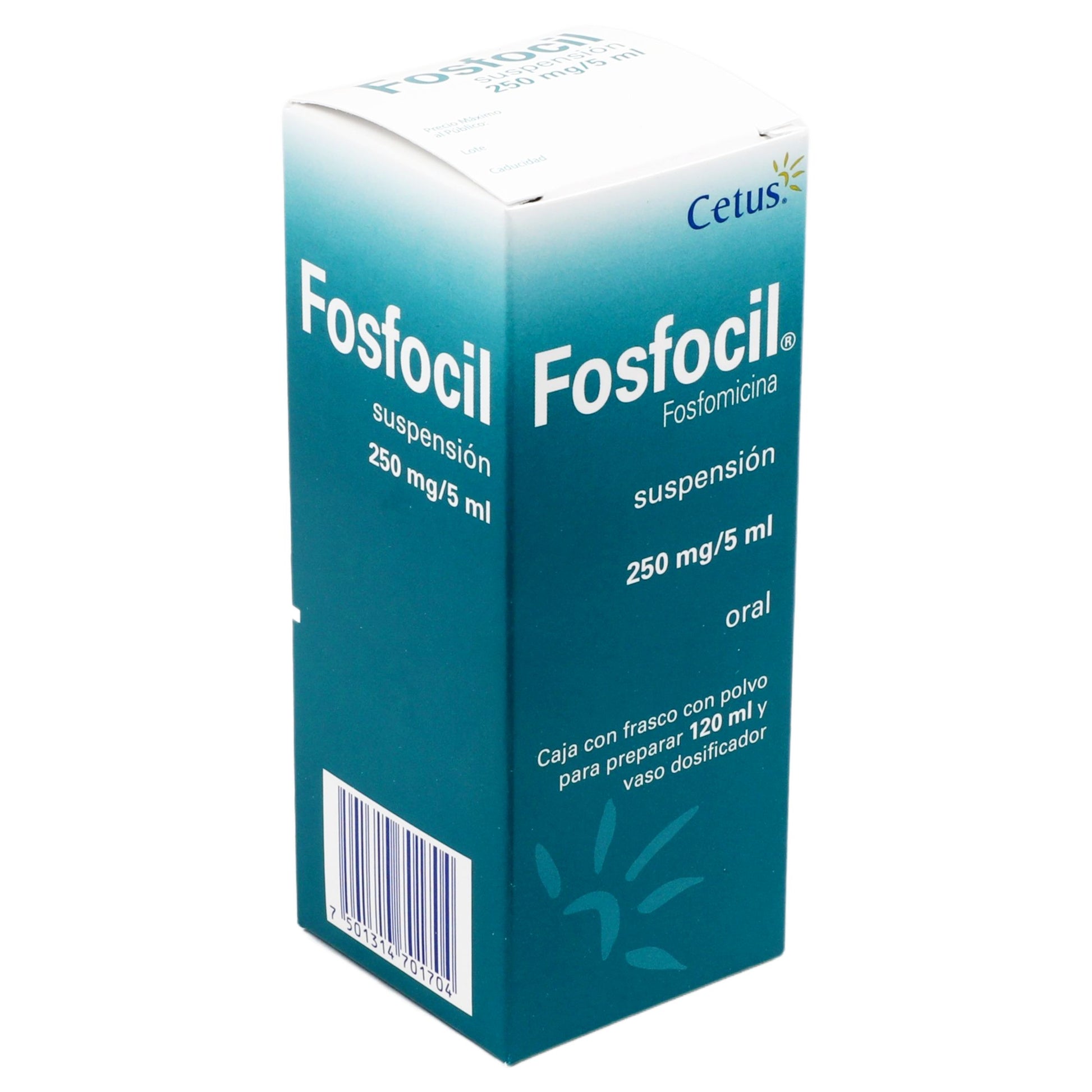 Fosfocil Suspensión 250Mg/5Ml 120Ml (Fosfomicina) 2 - 7501314701704