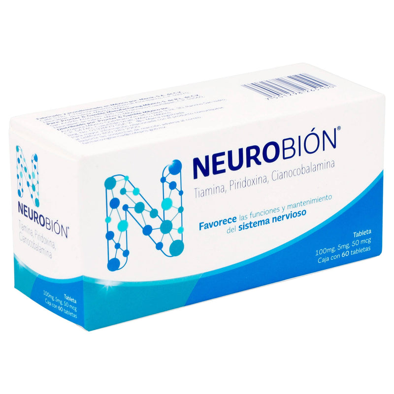 Neurobion Con 60 Tabletas (Tiamina/Piridoxina/Cianocobalamina) - WeCare Pharma
