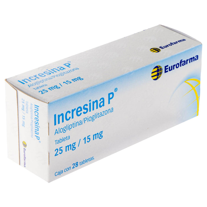 Incresina P (Alogliptina/Pioglitazona) 25Mg/15Mg Tabletas Con 28 - WeCare Pharma