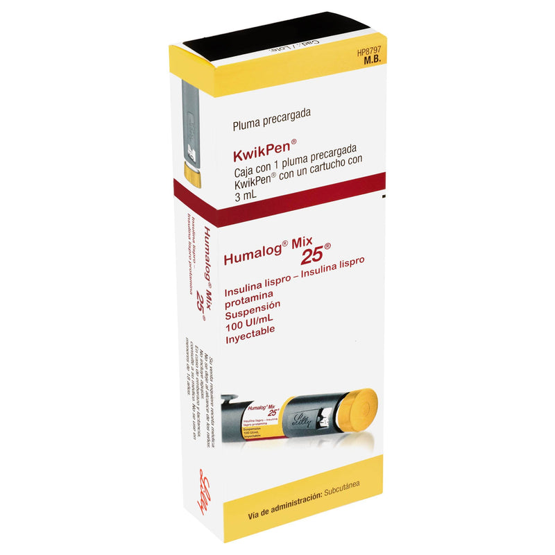 Humalog Mix 25 (Insulina Lispro) Pluma Precargada 100Ui - WeCare Pharma