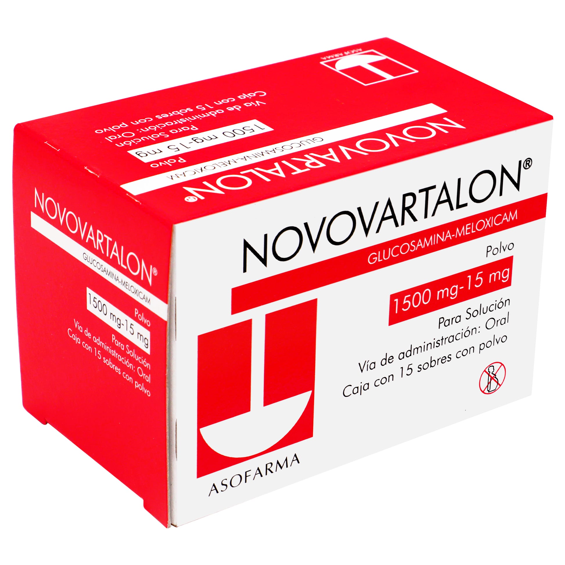 Novovartalon Sobre 1500Mg/15Mg Con 15 (Glucosamina/Meloxicam) 2 - 7501871721207