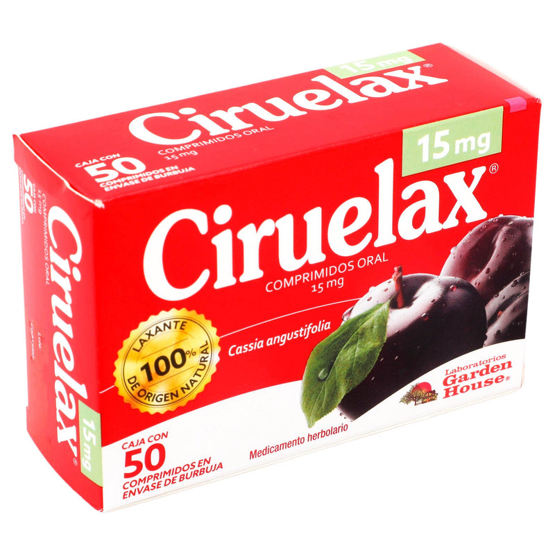 Ciruelax 15Mg Con 50 Comprimidos (Cassia Angustifolia) - WeCare Pharma