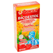 Broncolin Bicoestol Pastillas 2.5G Con 16 Cereza (Eucaliptus Globulus/Gnaphalium/Sambucus Nigra) - WeCare Pharma