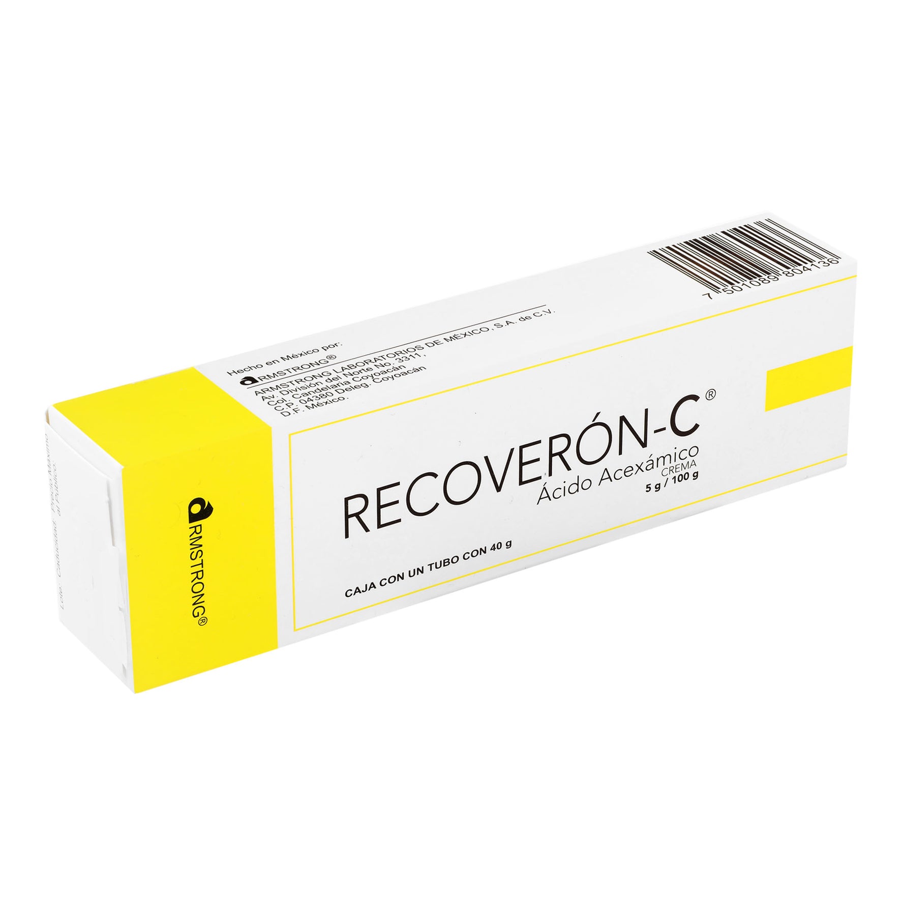 Recoveron C Crema 5G 40G (Acido Acexamico) 2 - 7501089804136