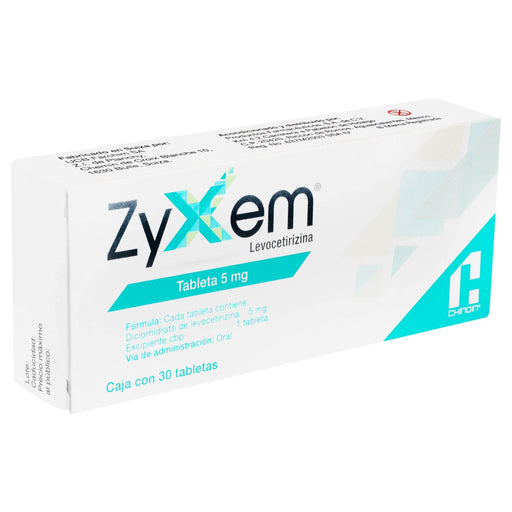 Zyxem (Levocetirizina) Tabletas 5Mg Con 30 - WeCare Pharma