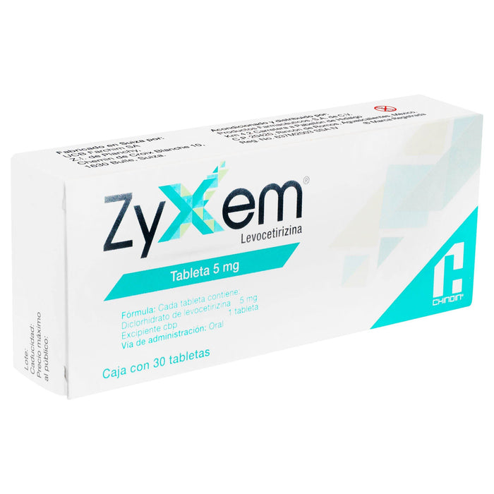 Zyxem (Levocetirizina) Tabletas 5Mg Con 30 - WeCare Pharma