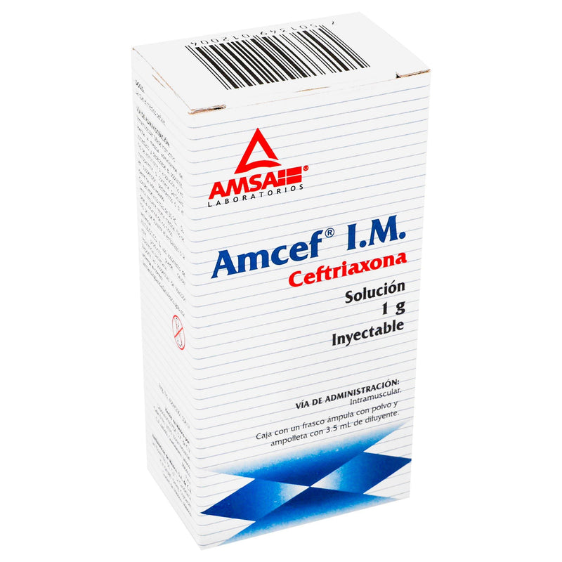 Amcef Im 1G Ampulas (Ceftriaxona) - WeCare Pharma