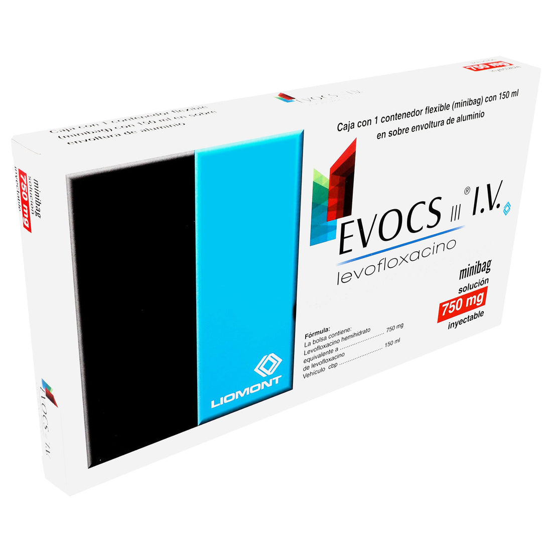 Evocs Minibag 750Mg Con 1 (Levofloxacino) 2 - 7501299307663