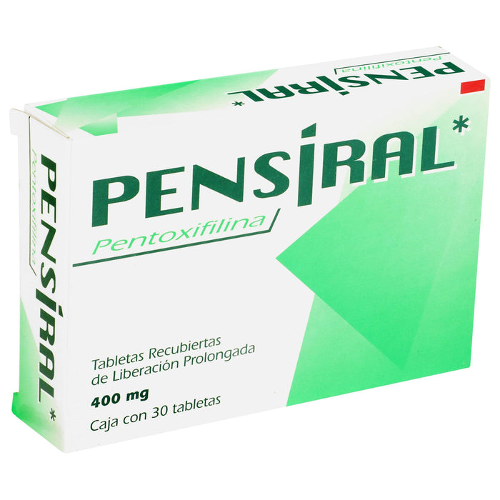 Pensiral 400 Mg Con 30 Tabletas (Pentoxifilina) - WeCare Pharma