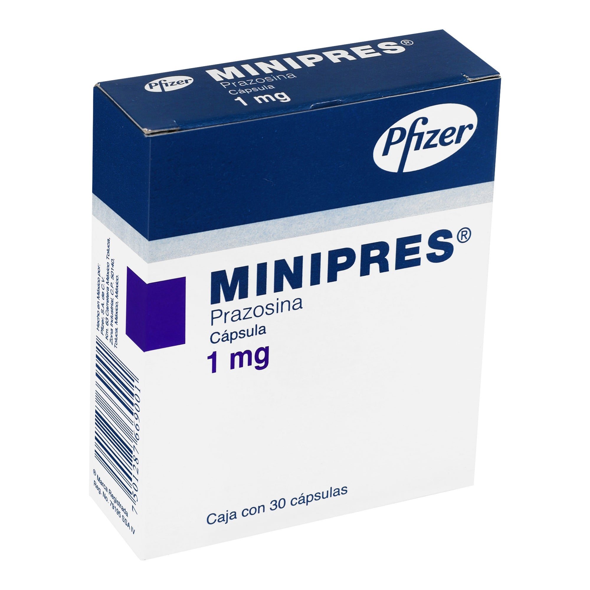 Minipres 1Mg Con 30 Capsulas (Prazosina) 2 - 7501287669001