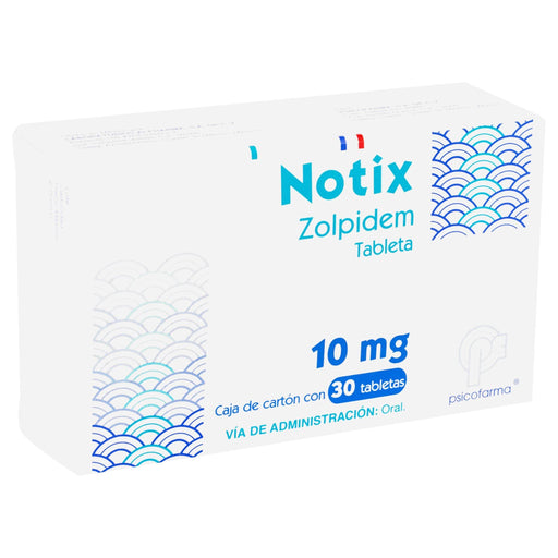 Notix (Zolpidem) Tabletas 10Mg Con 30 - WeCare Pharma