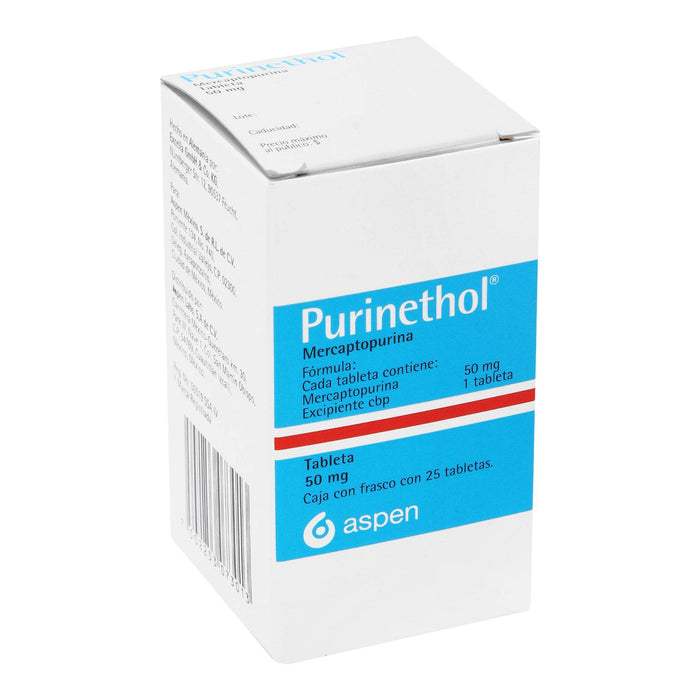 Purinethol (Mercaptopurine) Con 25 Tabletas De 50Mg - WeCare Pharma