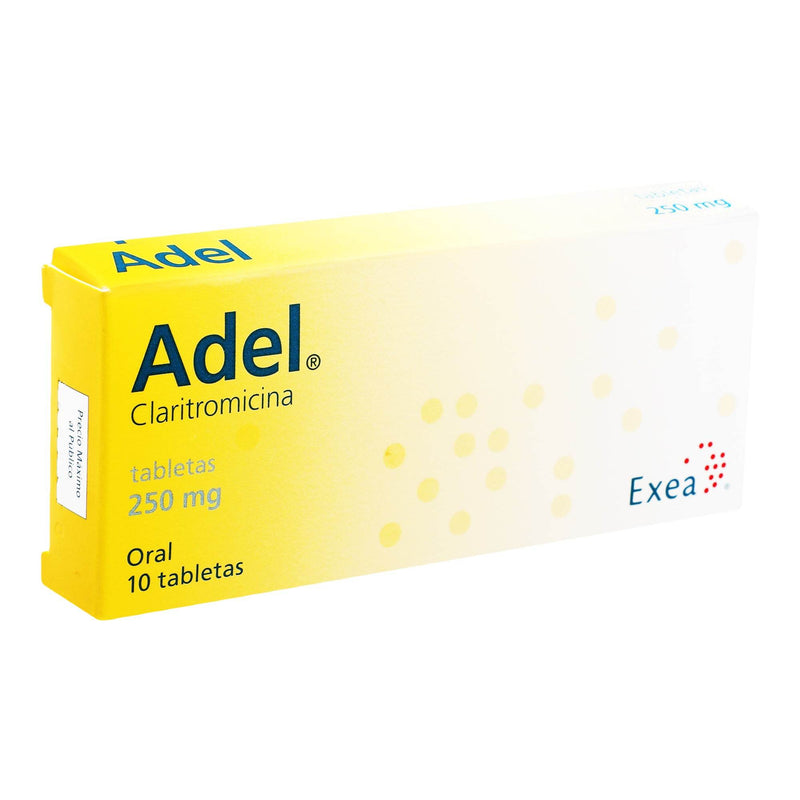 Adel 250Mg Con 10 Tabletas (Claritromicina) - WeCare Pharma