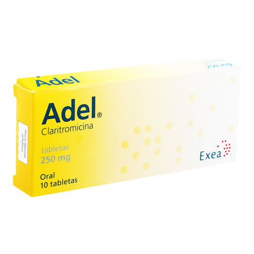 Adel 250Mg Con 10 Tabletas (Claritromicina) 2 - 7501314701964