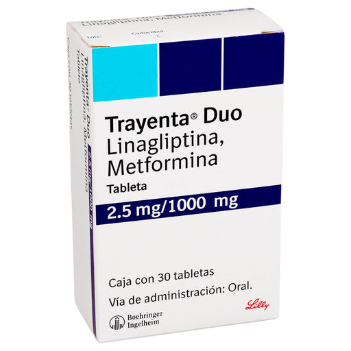 Trayenta Duo 2.5Mg/1000Mg Con 30 Tabletas (Linagliptina/Metformina) - WeCare Pharma