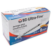 Jeringa Insulina Ultrafine Bd 0.5Ml 31Gx8Mm Con 30 - WeCare Pharma